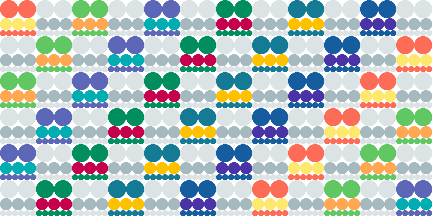 Przykład czcionki FormPattern Color Six Solid